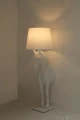 MOOSEE lampa podłogowa KOŃ HORSE STAND    S biała - włókno szklane