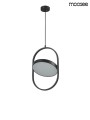 MOOSEE lampa wisząca SPINNER 26 czarna