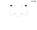 MOOSEE lampa wisząca LASSO 400 Smart      czarna