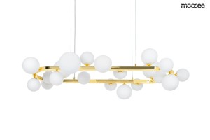 MOOSEE lampa wisząca ALURE OVAL 120       złota/mleczna
