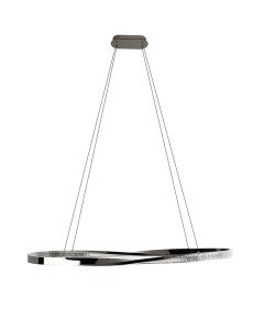 MOOSEE lampa wisząca ANILLO 120 czarny    chrom