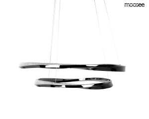 MOOSEE lampa wisząca ANILLO 2 czarny      chrom