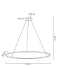 MOOSEE lampa wisząca RING SLIM 150 złota