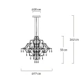 MOOSEE lampa wisząca CONSTELATION 77 -    LED, stal szczotkowana