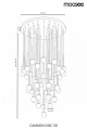 MOOSEE lampa wisząca CANNON DISC 50       złota