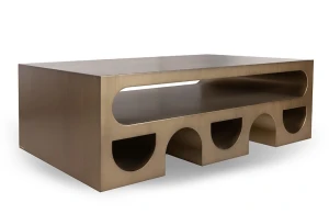 MaMaison stolik kawowy VECTOR 130         szczotkowane złoto